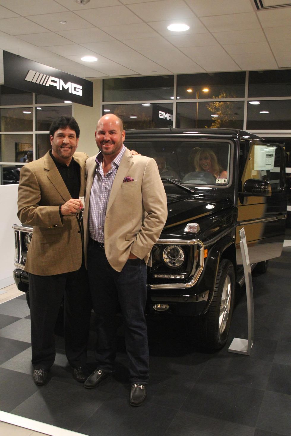 17 Mike Jenkin, left, and Billy Jenkin at the Mercedes-Benz of Sugar Land Cystic Fibrosis Event October 2014