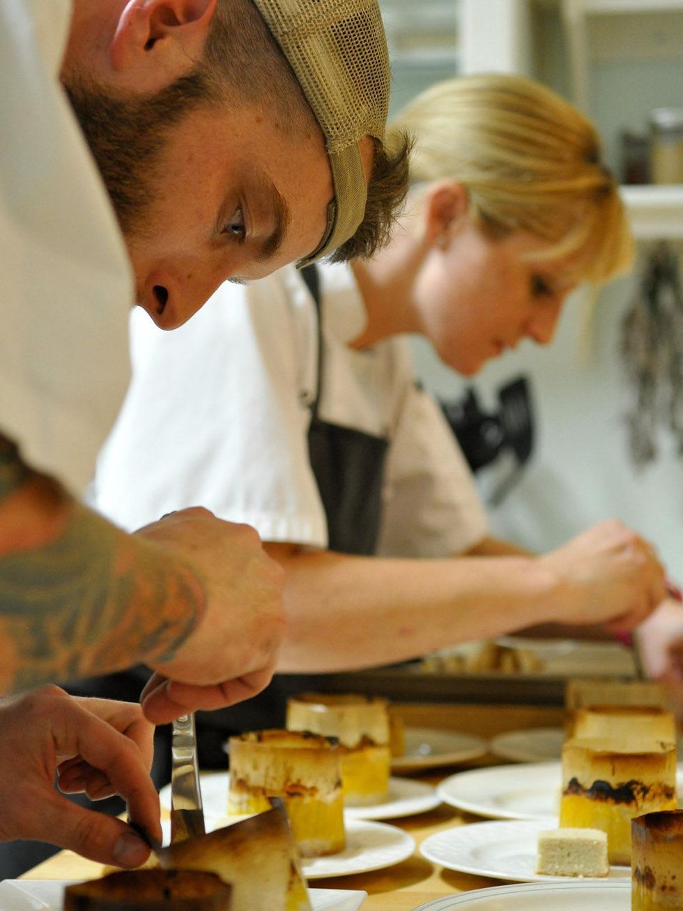 17 Recipe for Success dinner September 2013 Mango cobbler