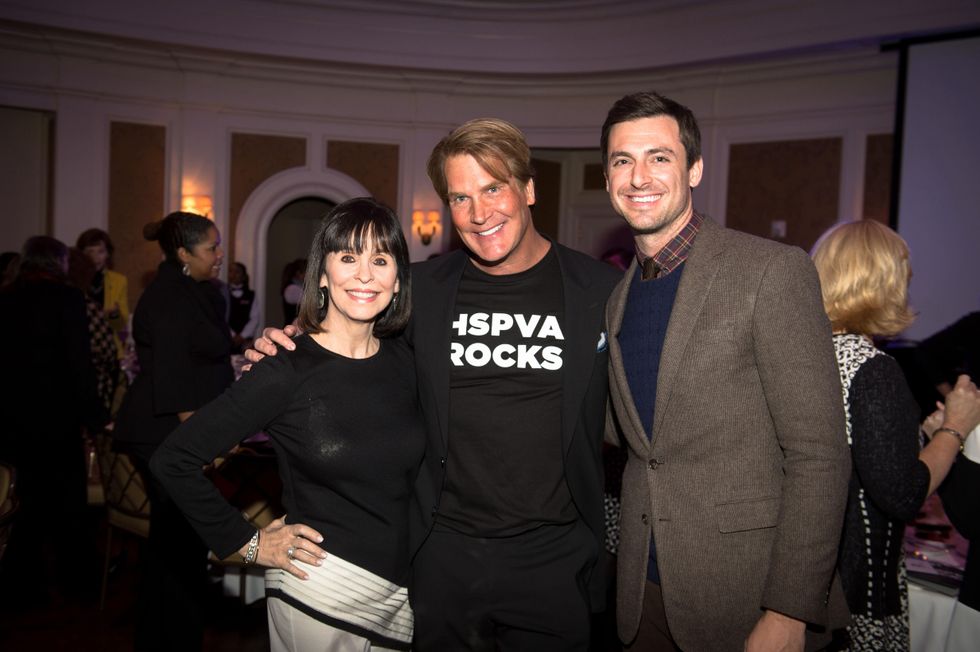 17 Sandra Porter, from left, George Lancaster and Josh Bell at the HSPVA 9th Annual Encore for Excellence luncheon February 2015
