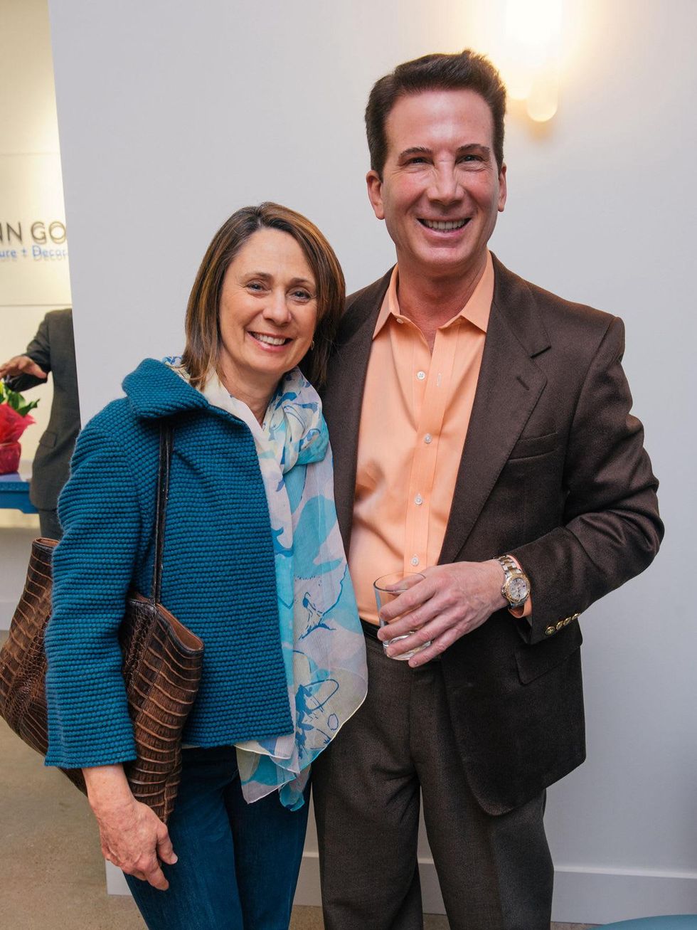 17 Sis Johnson and Richard Dawson at the Lynn Goode Vintage opening reception March 2014
