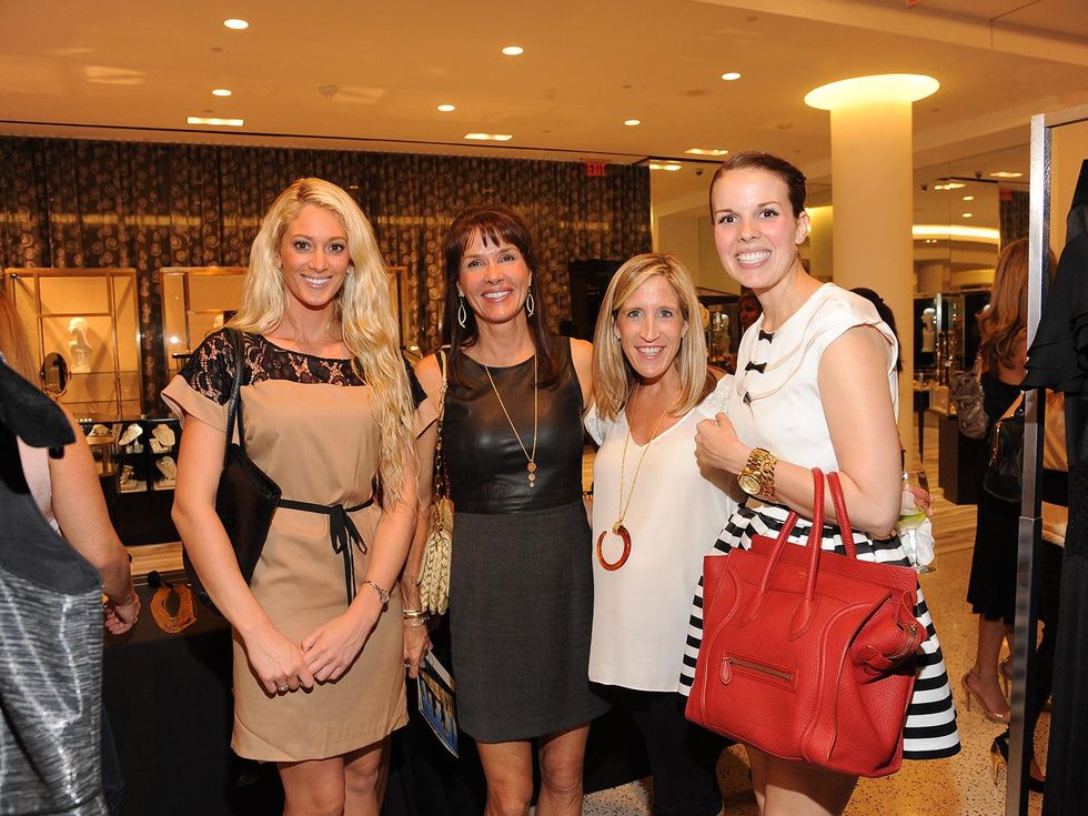 17 Vanessa Wilcox, from left, Denise Welker, Deborah McInnis and Tiffany Welker at The Orange Show's A Couture Cause party