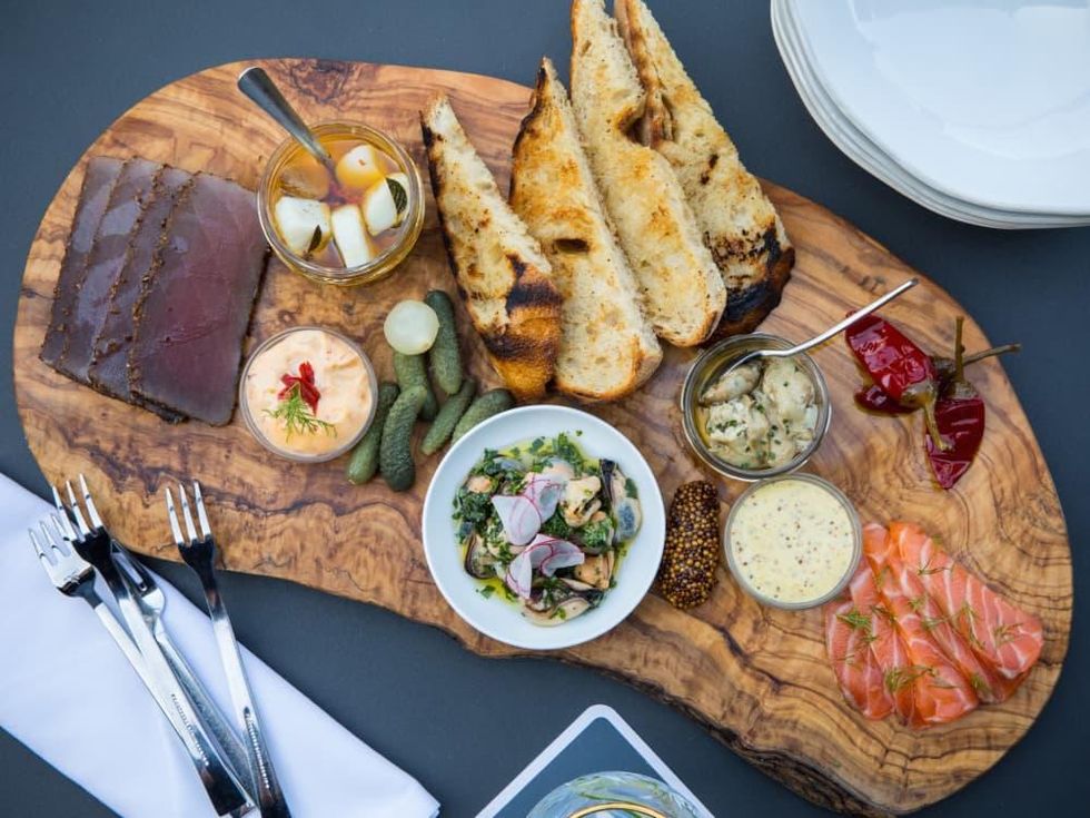 1751 Sea and Bar smoked fish board