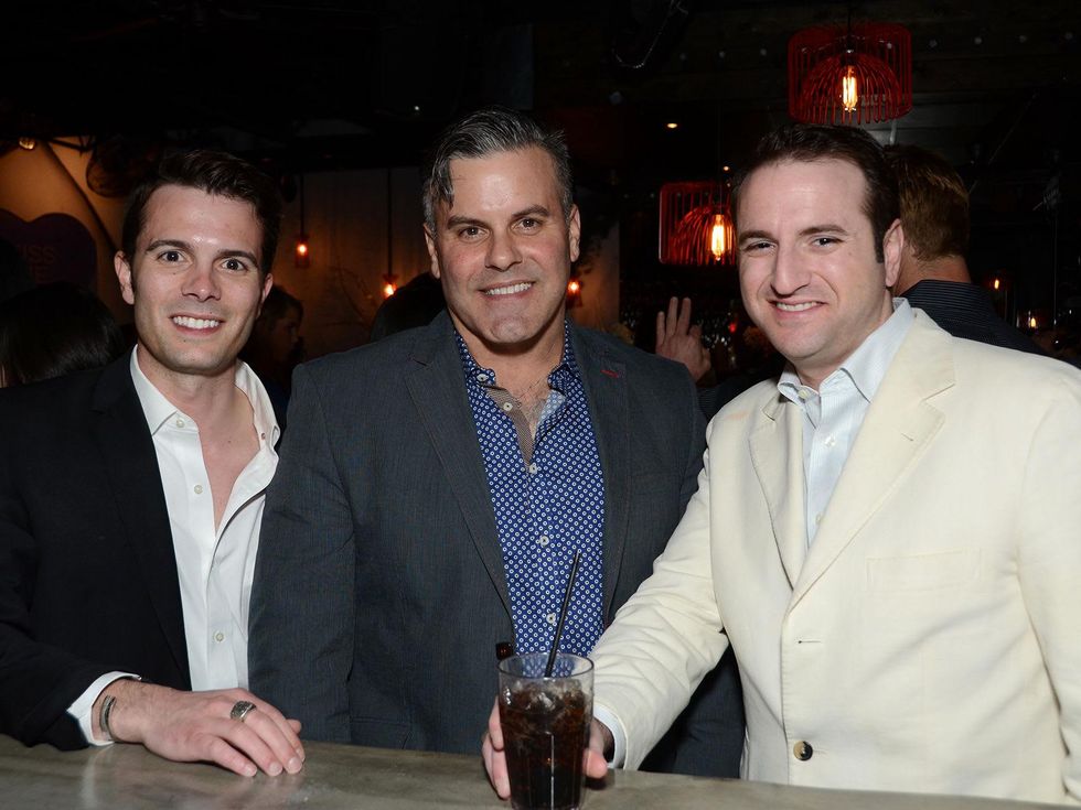 18 136 J.D. Adamson, from left, Glenwood Weber and Tony Gibson at the American Heart Association Bachelor Party February 2014