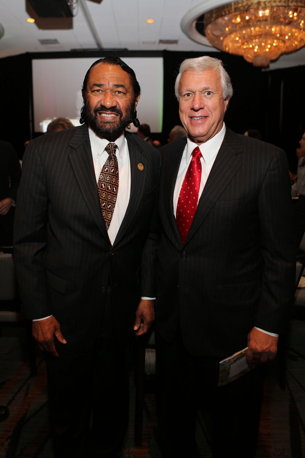 18 Al Green, left, and Glen Rosenbaum at the Guardian of the Human Spirit luncheon November 2014