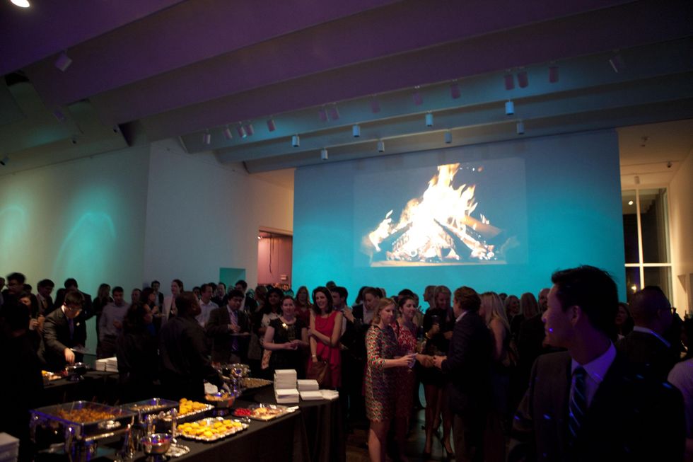 18 crowd, venue at the Menil Young Professionals party December 2013