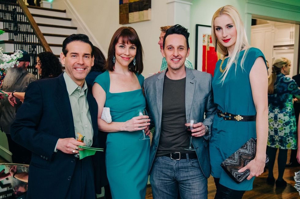 18 Dr. Mario Quintanilla, from left, Lara Kopriva, Russel Gonzalez and Irena Shyshkina at the Green Hearts Gala February 2015