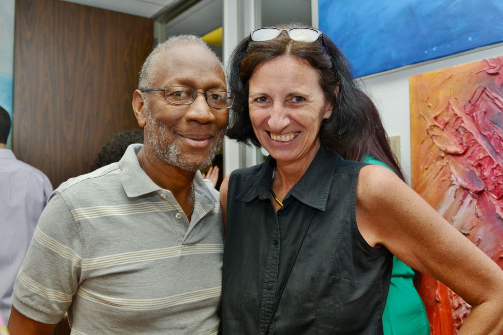18. Franklyn Barnett and Roswitha Vogler at the Hanh Tran Gallery opening June 2014