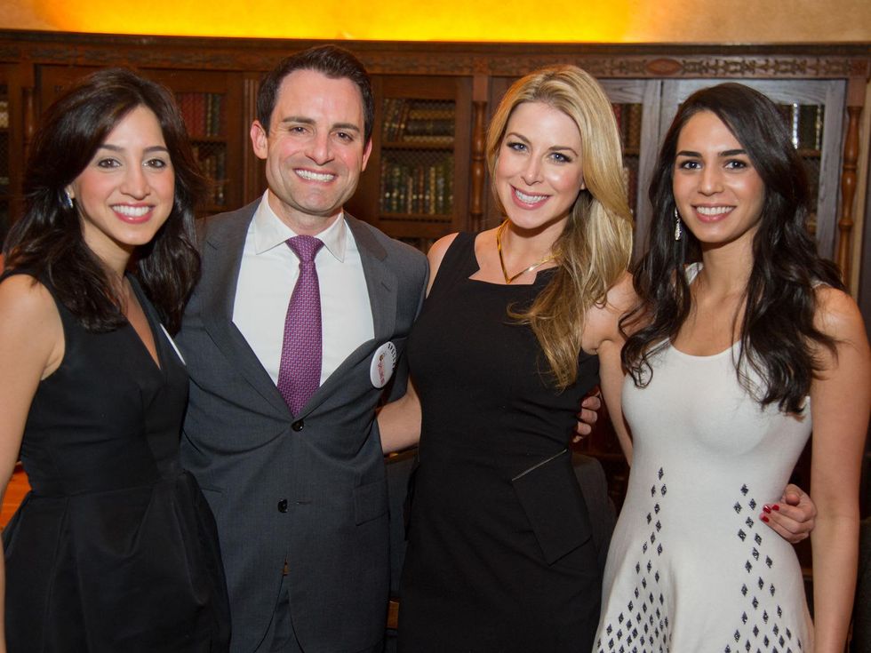 18 Holly and Steve Radom, from left, Courtney Davis and friend at the Great Grown-Up Spelling Bee January 2014