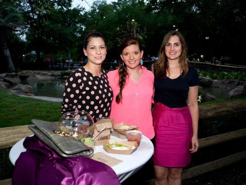18 Houston Zoo Flock Pink Flamingo Party May 2013 Ashley Mills, Cara Merriman and Lauren Rankin