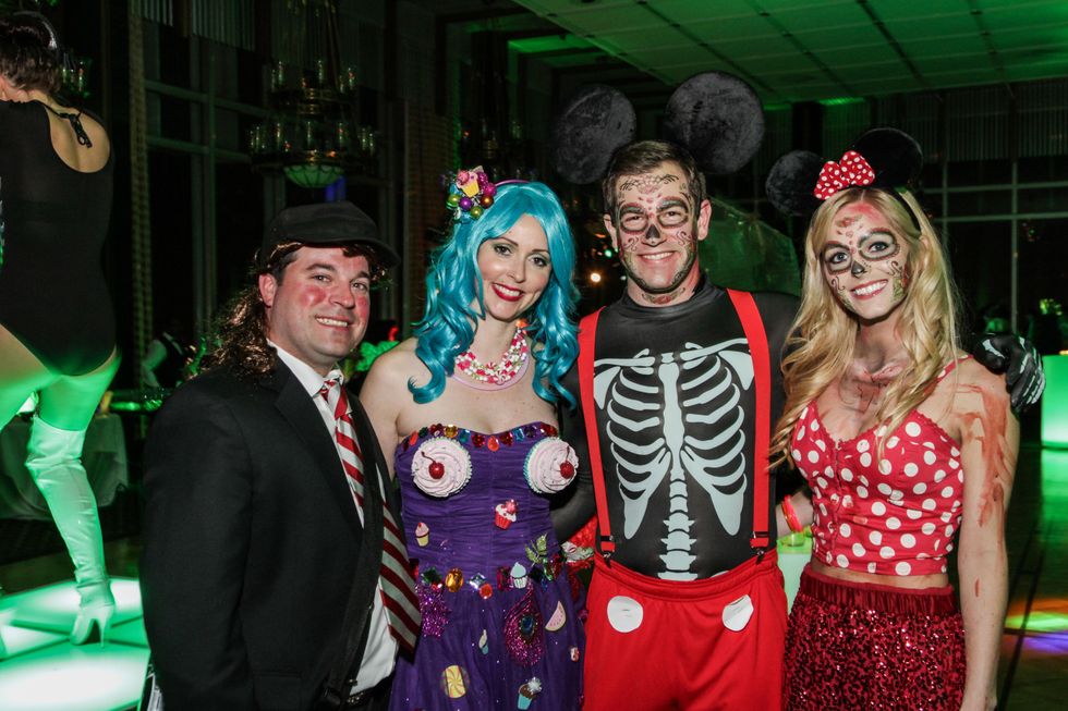 18 James Jones, from left, Rachel Walton, Connor Tammlyn and Emily Brlansky at The Patroleum Club Halloween party November 2014