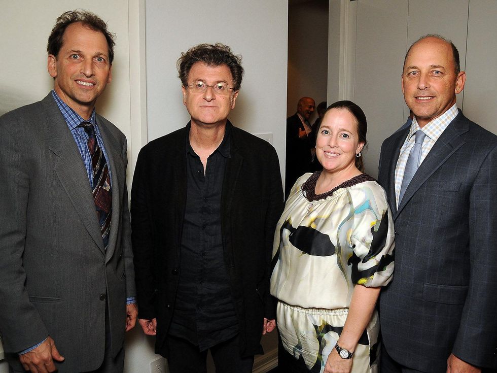 18 Johnathan Lack with artist Alfredo Jaar and Heather and Stephen Lack at the Art Circle launch October 2013