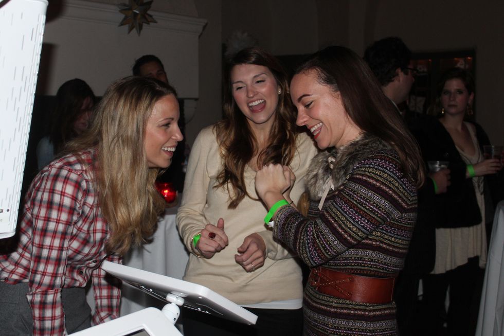 18 Kristen McDanald, Ashley Zajicek, Courtney Carlson Siegmund at the Herman Park Conservancy Ski the Green party November 2013