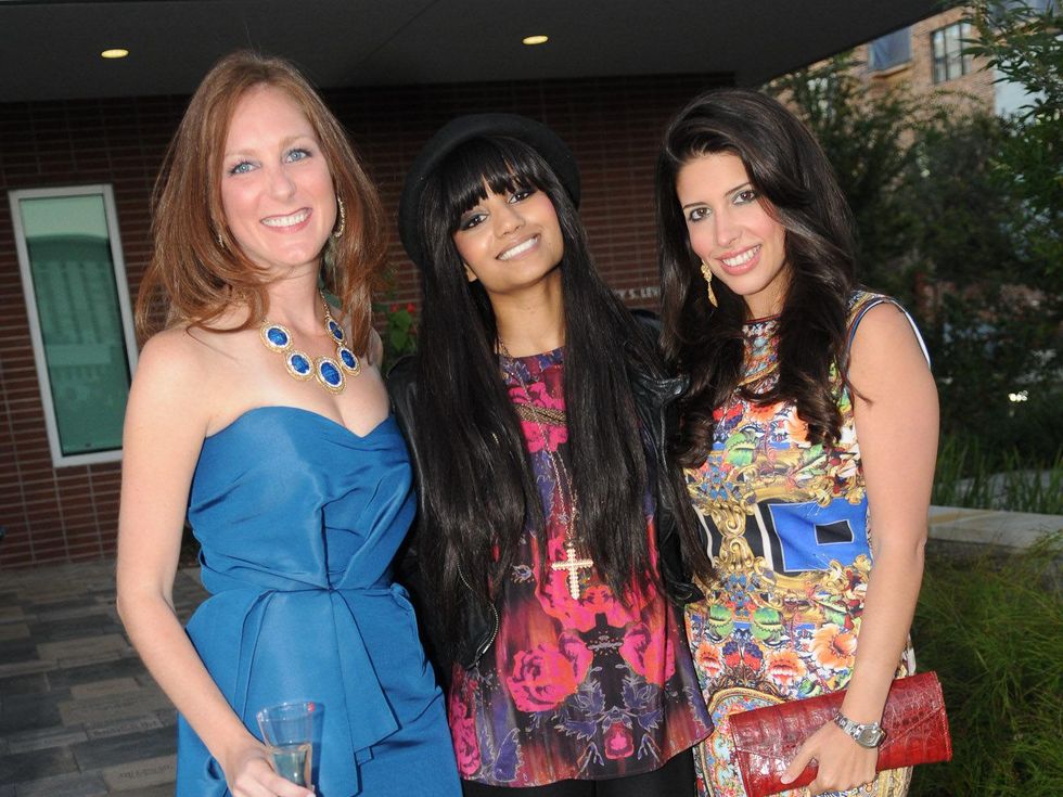18 Lindsey Brown, from left, D.J Kalkutta and Maria Vilchez at the Dress for Success 15th anniversary party October 2013