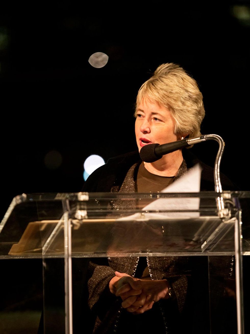 18 Mayor Annise Parker at the Buffalo Bayou Partnership's Green and Growing Gala November 2013