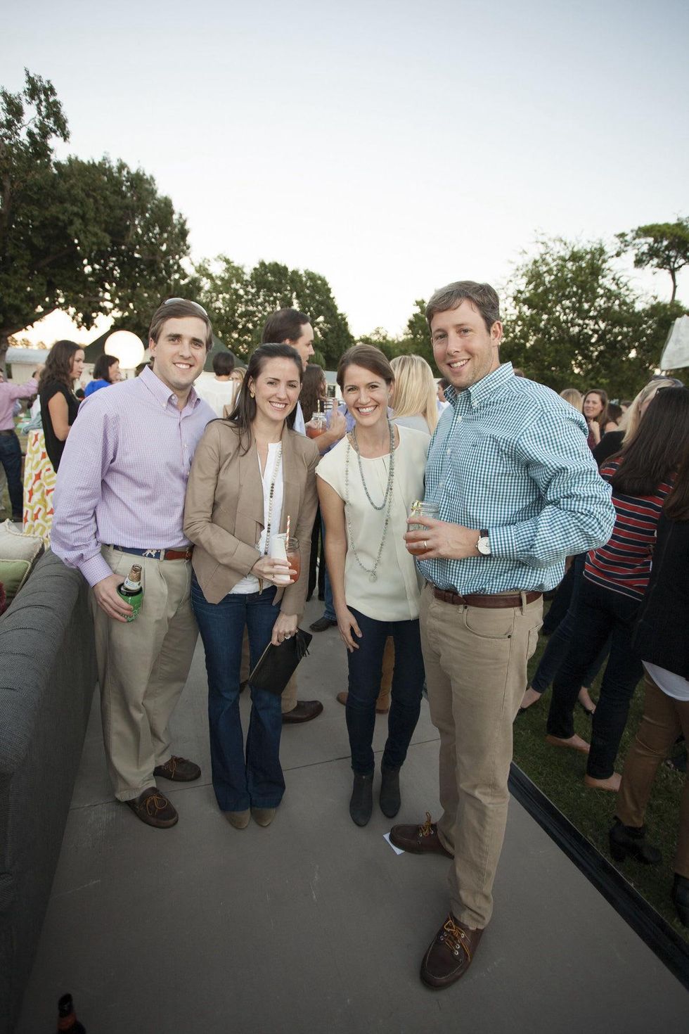 18 Robert and Andree Halpin, from left, and Sheridan and Robert Plumb at the Toss for Texas Children's Hospital October 2014