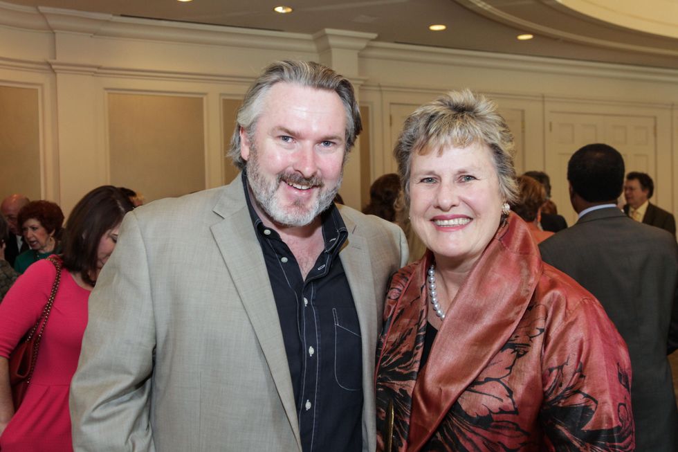 18 Simon O'Neill and Rhonda Sweeney at the Moores School of Music Luncheon November 2014