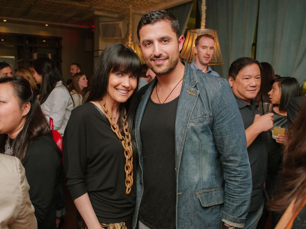 18 Tiffany Halik and Mazen Baltadi at the CultureMap Social at Saint Genevieve October 2013