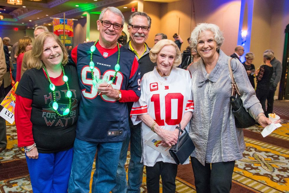 181 Ginger and Byron Bertrand, from left, Phil Garner, Sybil Roos and Carol Garner at the Camp For All Super Ball February 2015