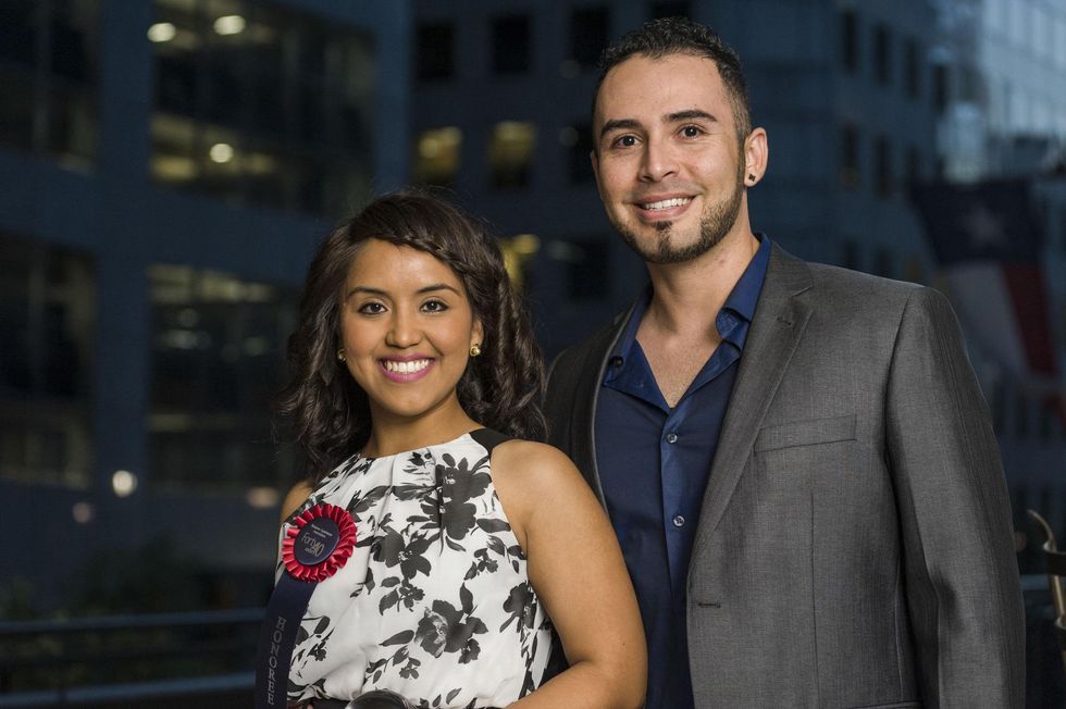 189 Karen Canales and Raul Martinez at the HAA inaugural 40 under 40 party September 2014