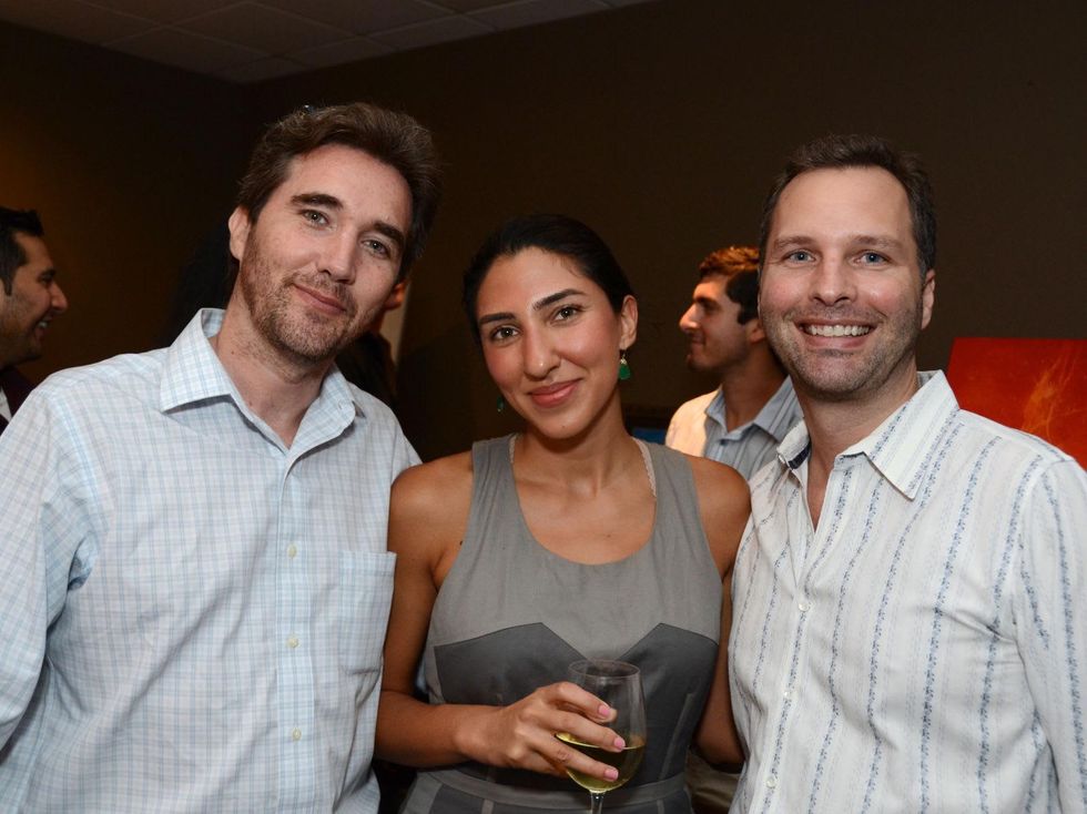 19 ARTcetera event at Houston City Club August 2013 James Phelan, Shadi Shambayati, Brent Eidson