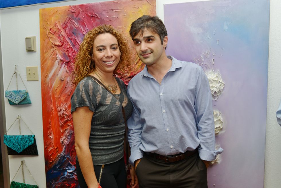 19. Catalina Herrera and Mario Rokhsari at the Hanh Tran Gallery opening June 2014