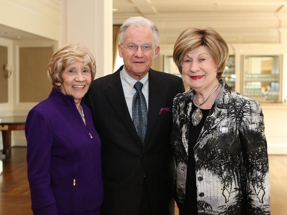 19 Donna Teichman, from left, with Harry and Cora Sue Mach at the CancerForward luncheon November 2013