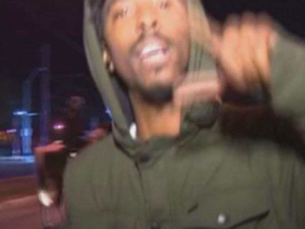 19 Houston Ferguson protest November 2014 RT #Ferguson protester tries to interrupt a live shot on the University of #Houston campus