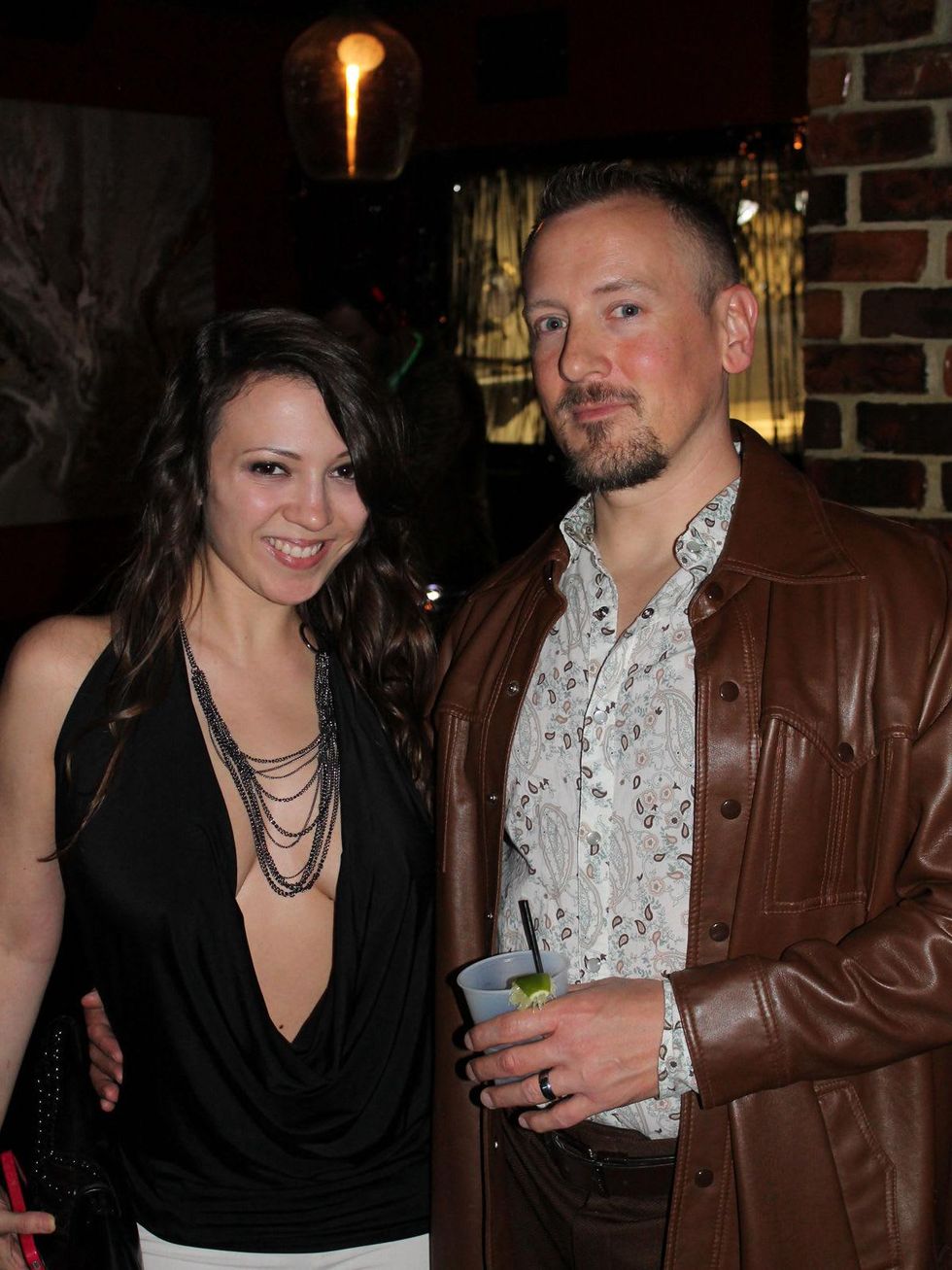 19 Lauren Miller and Jim Cahoon at the Eleven XI party November 2013