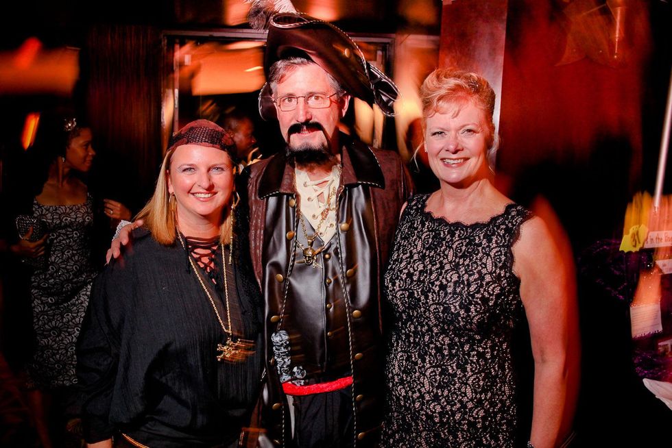 19 Madeleine and Larry Hanrahan, from left, with Leslie Bourne at the Ronald McDonald House Houston Boo Ball October 2014