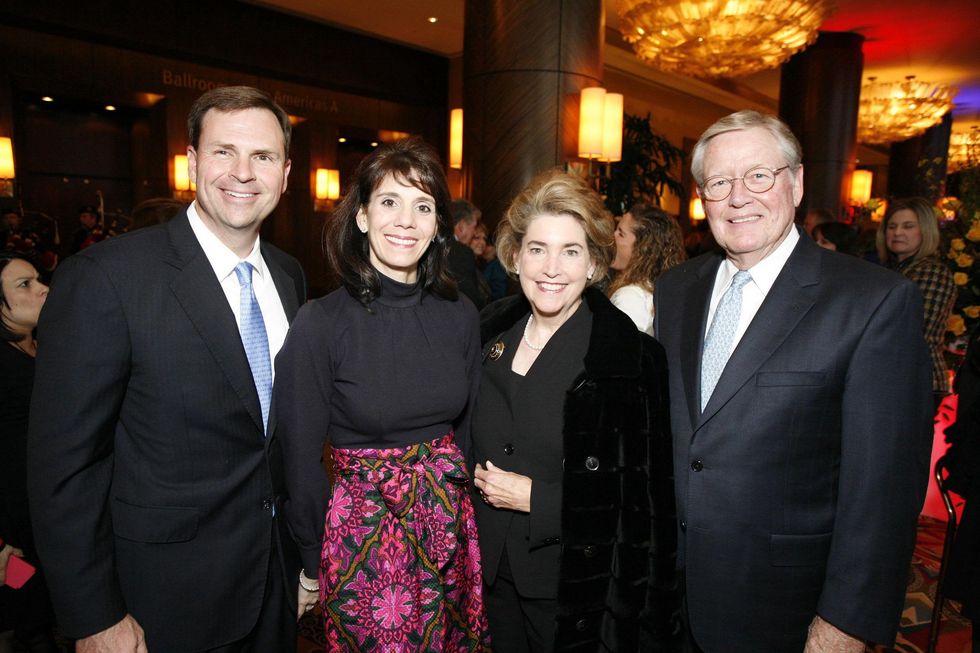 19 Newt and Shelley Barineau, from left, and Mary and Jim Chandler at An Evening with a Legend February 2015
