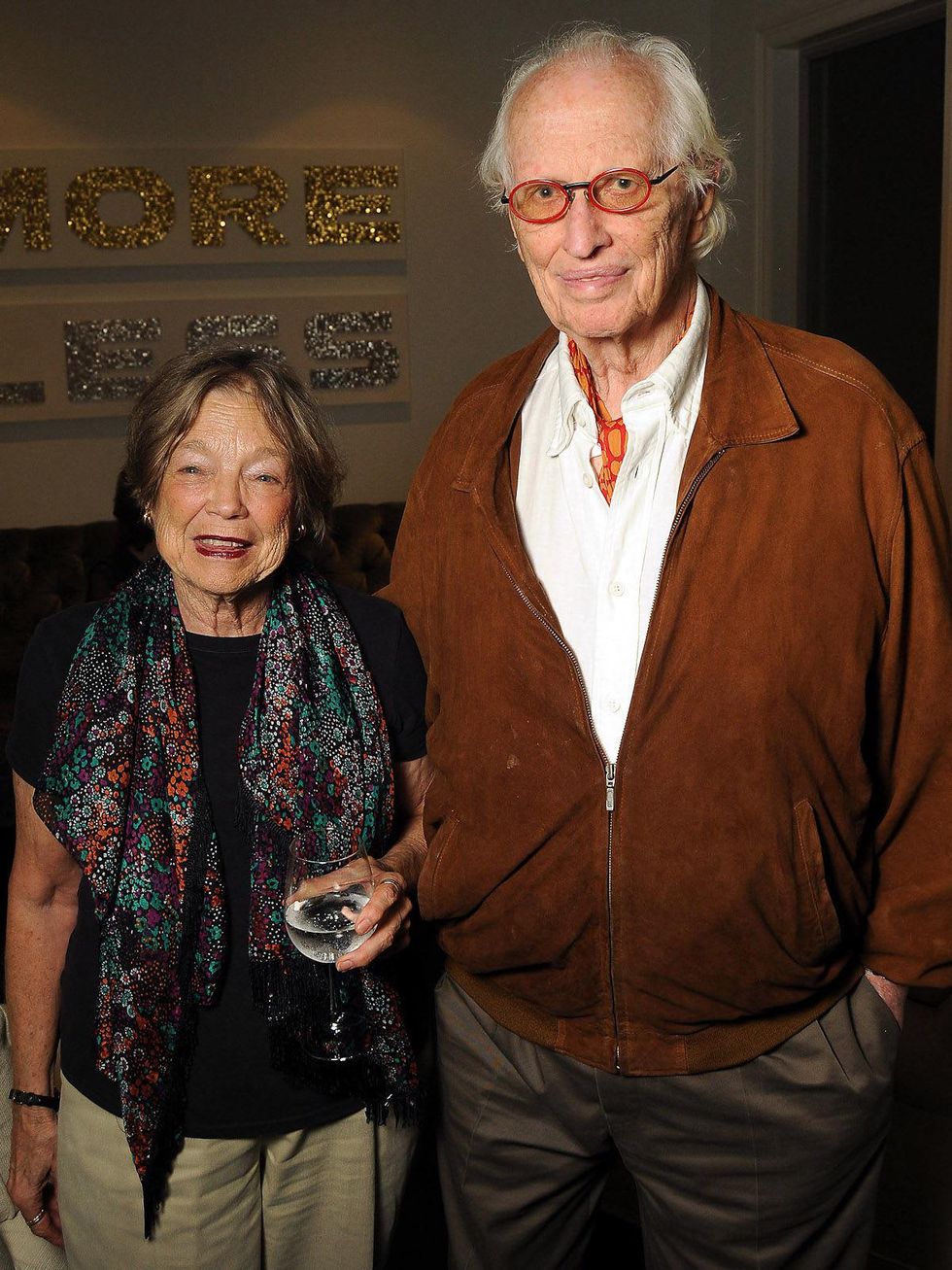 19 Wendy Waitriss and Fred Baldwin at the Art Circle launch October 2013