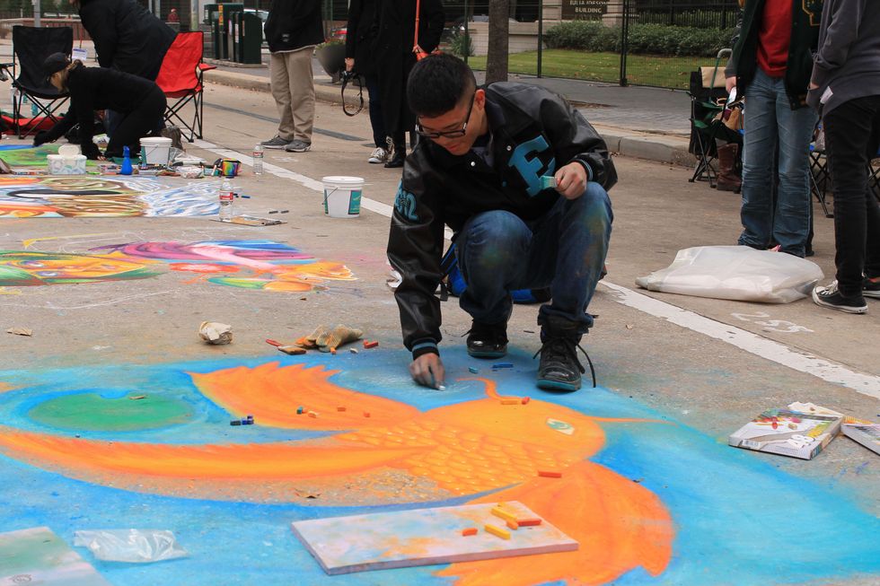 193 an artist at Via Colori November 2013