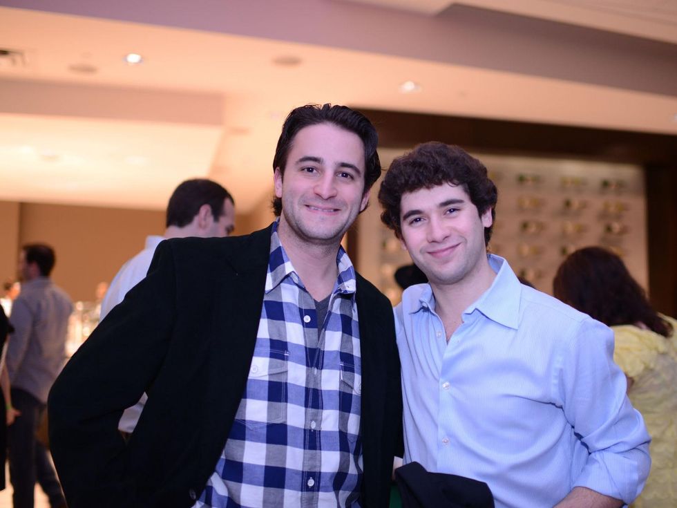 1948 Brad Wolf, left, and Isaac Malca at the Jewish Federation Young Adult Casino Night February 2014