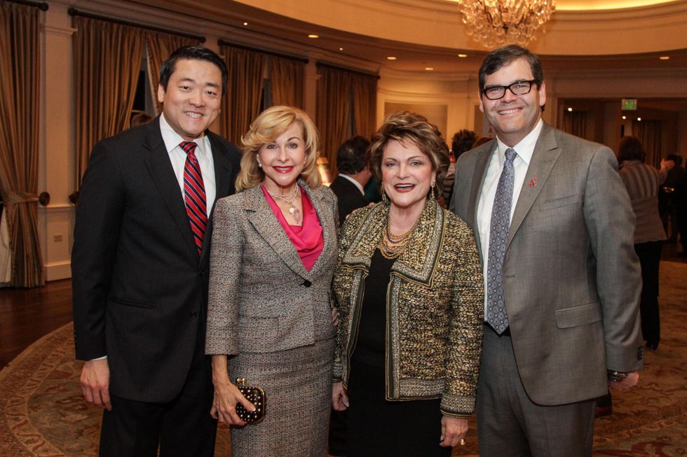2 8083 Gene Wu, from left, Dana Kervin and Beth and Ed Wolff at the Houston A+ Challenge dinner December 2013