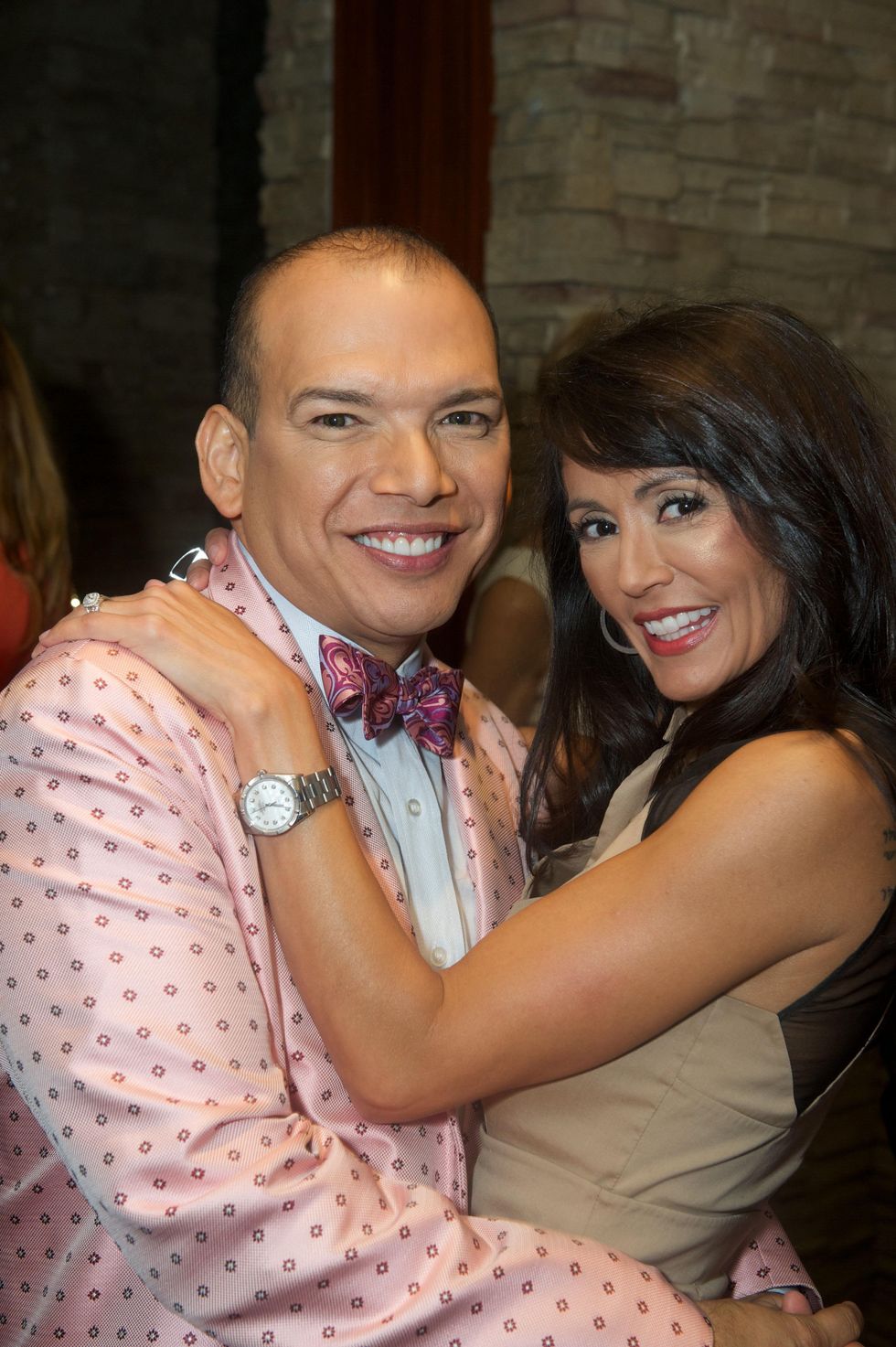 2 Alex Martinez and Diane Caplan at the Holly Rose Ribbon Shades of Roses kick off party July 2014