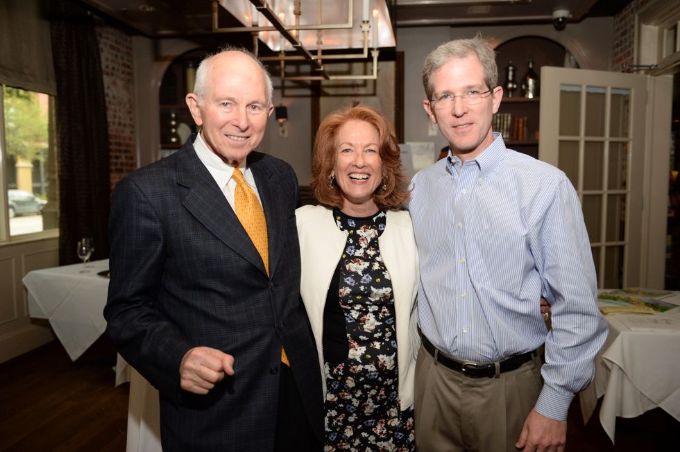 2 Alexander Dell, from left, Sheila Aron and Ronnie Lipman at The Thread Alliance Blue Plate Special kick off April 2015