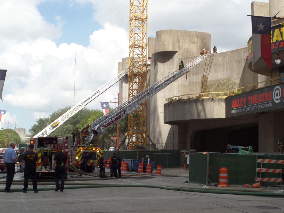 2 Alley Theatre fire Sept. 11, 2014
