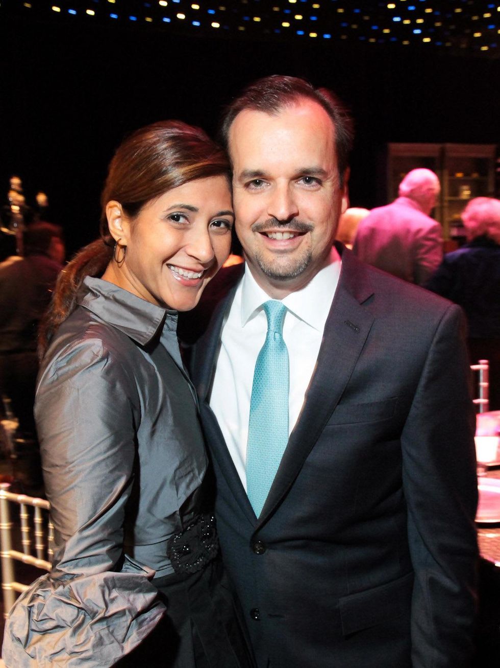 2 Andrea and Trent Tellepsen at the Miller Outdoor Theatre Gala October 2013