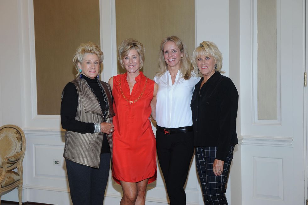 2 Ann Berry, from left, Leila Gilbert, Julie Grayum and Liz Jameson at the Assistance League luncheon October 2014