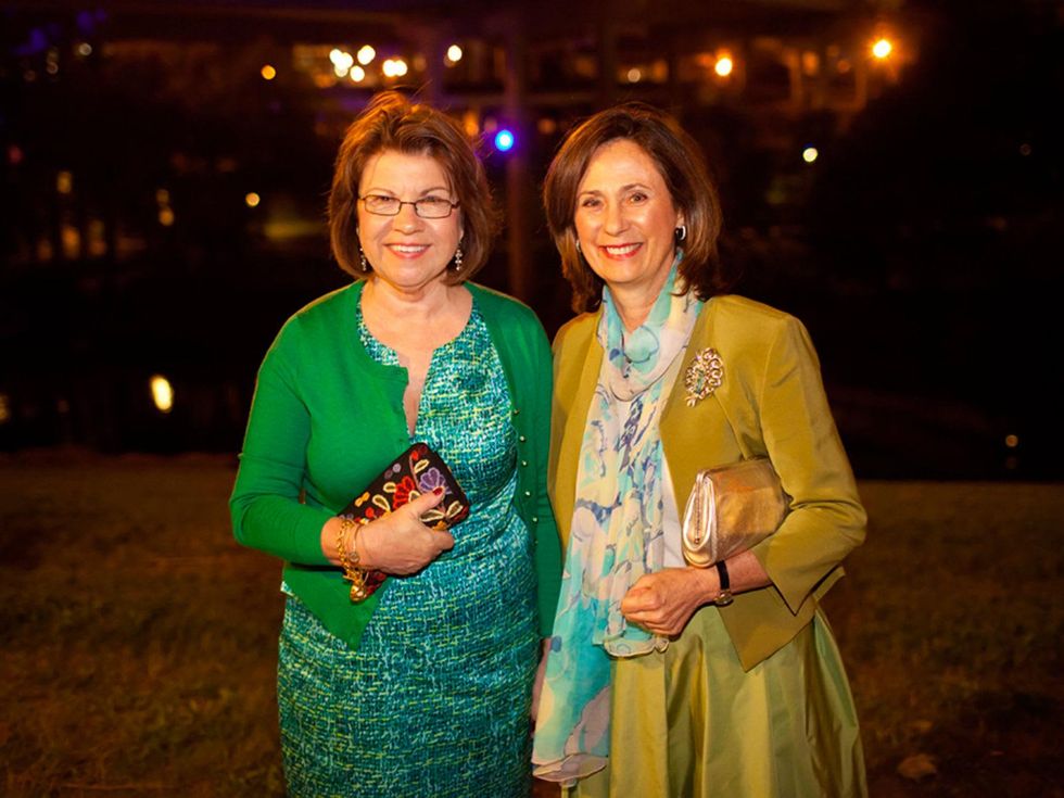 2 Anne Olson, left, and Sis Johnson at the Buffalo Bayou Partnership's Green and Growing Gala November 2013