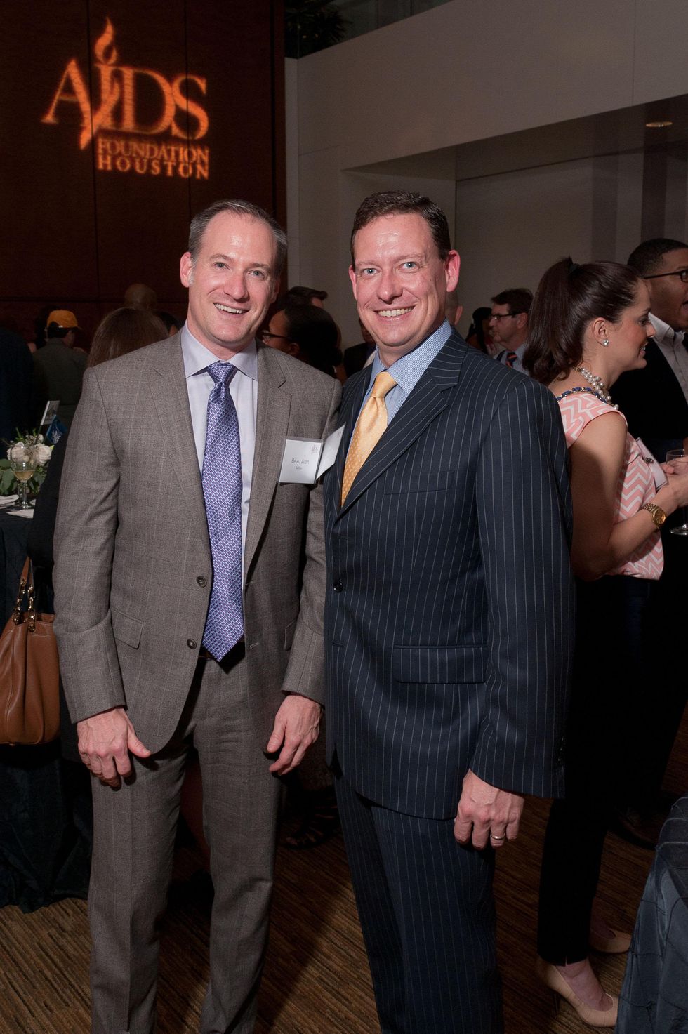 2 Beau Alan Miller, left, and Chris Watt at the World AIDS Day kick-off October 2014