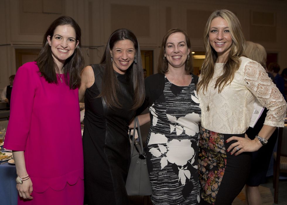 2 Christina Altenau, from left, Sarah Snyder, Shannon Wiesedeppe and Megan Hotze at Bo's Place luncheon February 2015