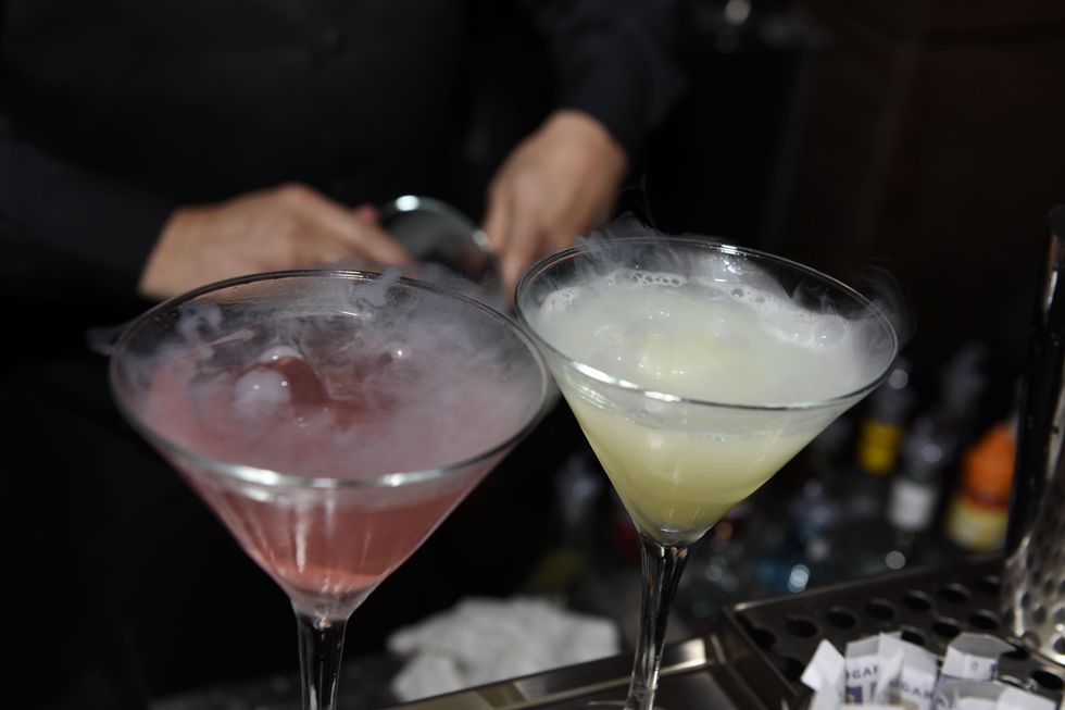 2 Cocktails at the opening of Mastro's Steakhouse in NYC November 2014