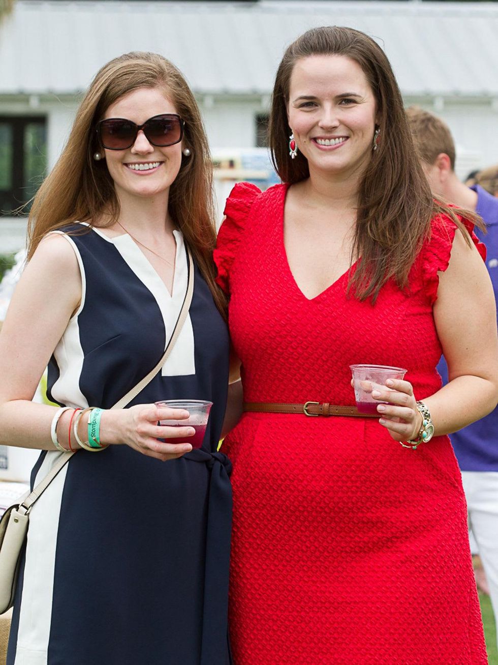 2 Crossley Mears, left, and Stephanie Holstead at the Yellowstone Academy polo party April 2014