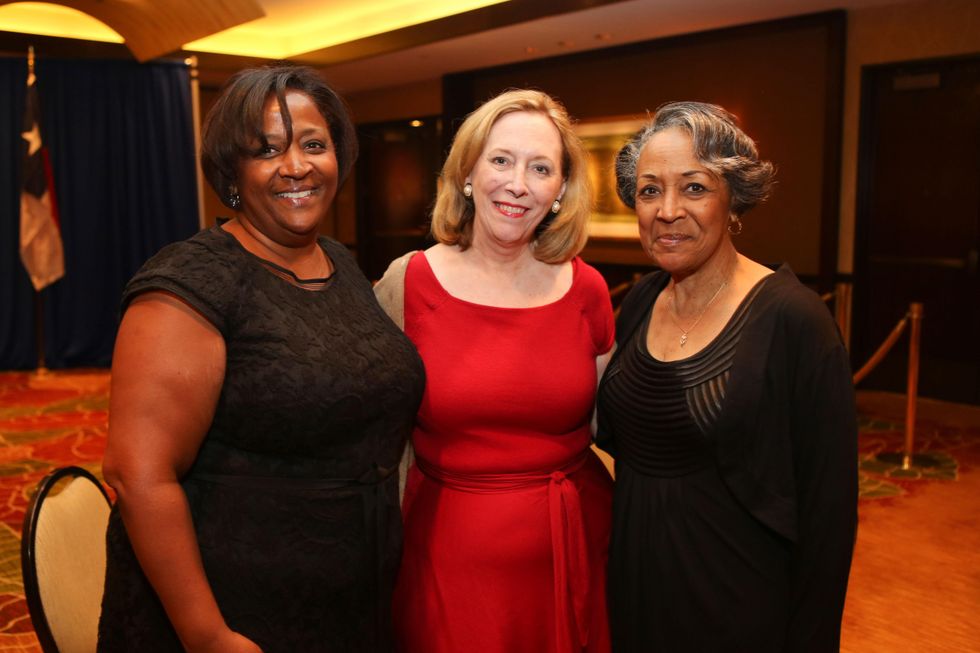 2 Crystal Ashby, from left, Susan Bischoff and Barbara Glass at the Holocaust Museum Moral Courage Award dinner June 2014