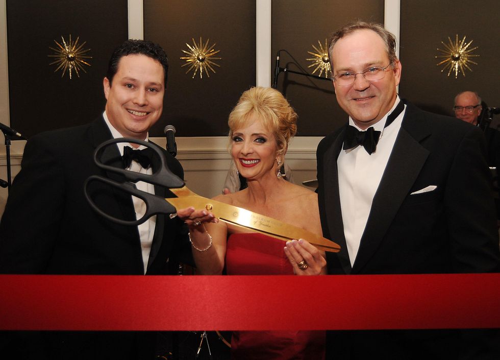 2 Daniel Moreno, left, with Allison and Tommy Edwards at the Petroleum Club of Houston Grand Opening Celebration February 2015