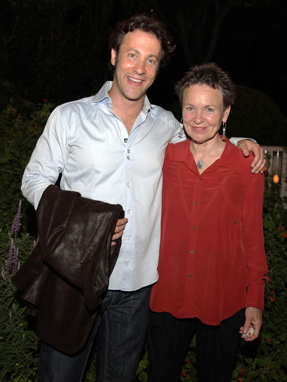 2 David Eagleman and Laurie Anderson at the Laurie Anderson Dinner + Mitchell Artist Lecture September 2014