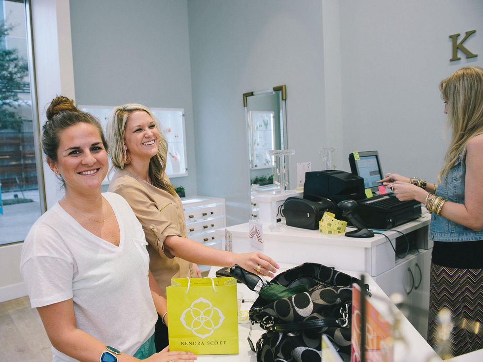 2 Dine Around Houston at Kendra Scott September 2013 Kelsey Faubion, Ashleigh Kraatz