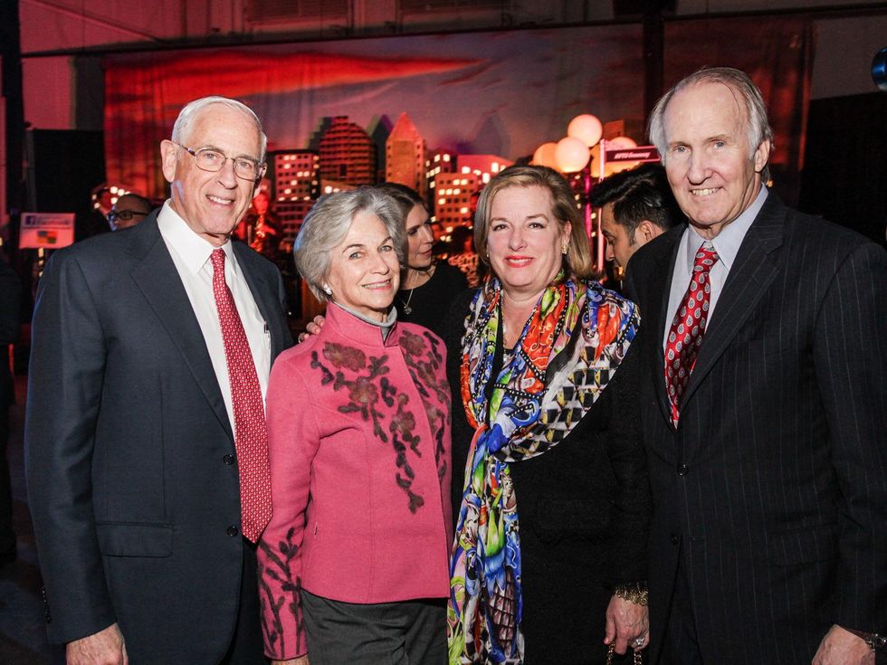 2 Dr. John Mendelsohn and Anne Mendelsohn, from left, and Molly and Jim Crownover at the Social Book Launch Party February 2014