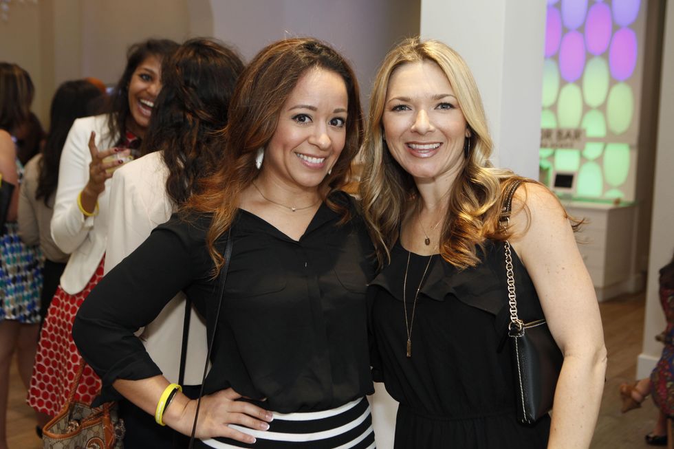 2 Elena Dickinson, left, and Heather Sanchez at WOW with Kendra Scott October 2014